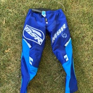 Blue MSR Axxis Boys motorcycle pants  y26 (12)